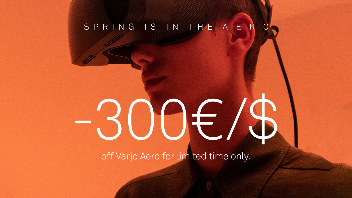 Varjo Celebrates Best Headworn Device Nomination with $300 Discount on Varjo Aero