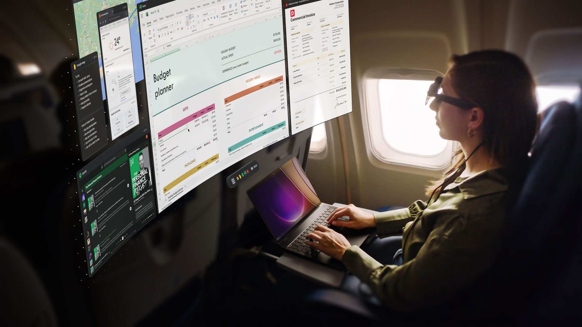 Spacetop Launches Windows App to Turn Laptops into Large AR Workspaces