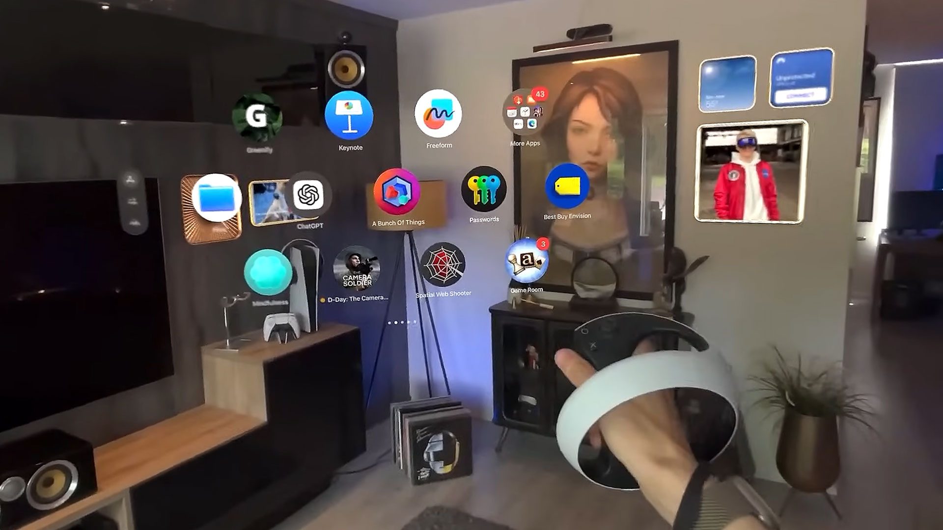 First Look at PSVR 2 Sense Controllers Working on Vision Pro