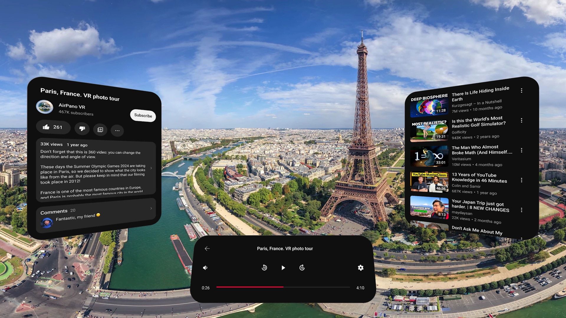 Vision Pro Finally Gets Native ‘YouTube’ App with Full Immersive Video Library
