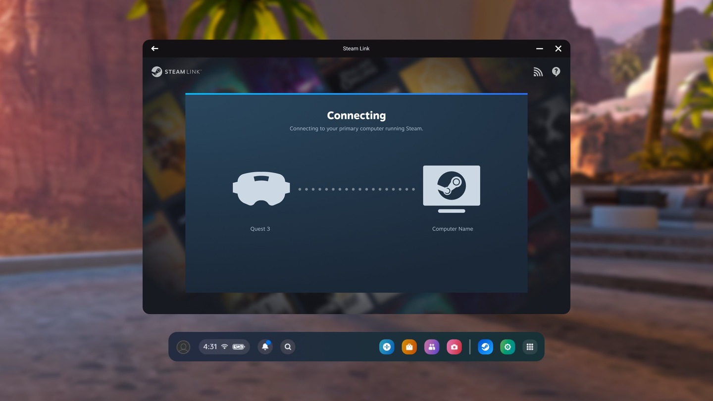 Steam Link for Quest Adds Wired USB-C Streaming in Public Beta